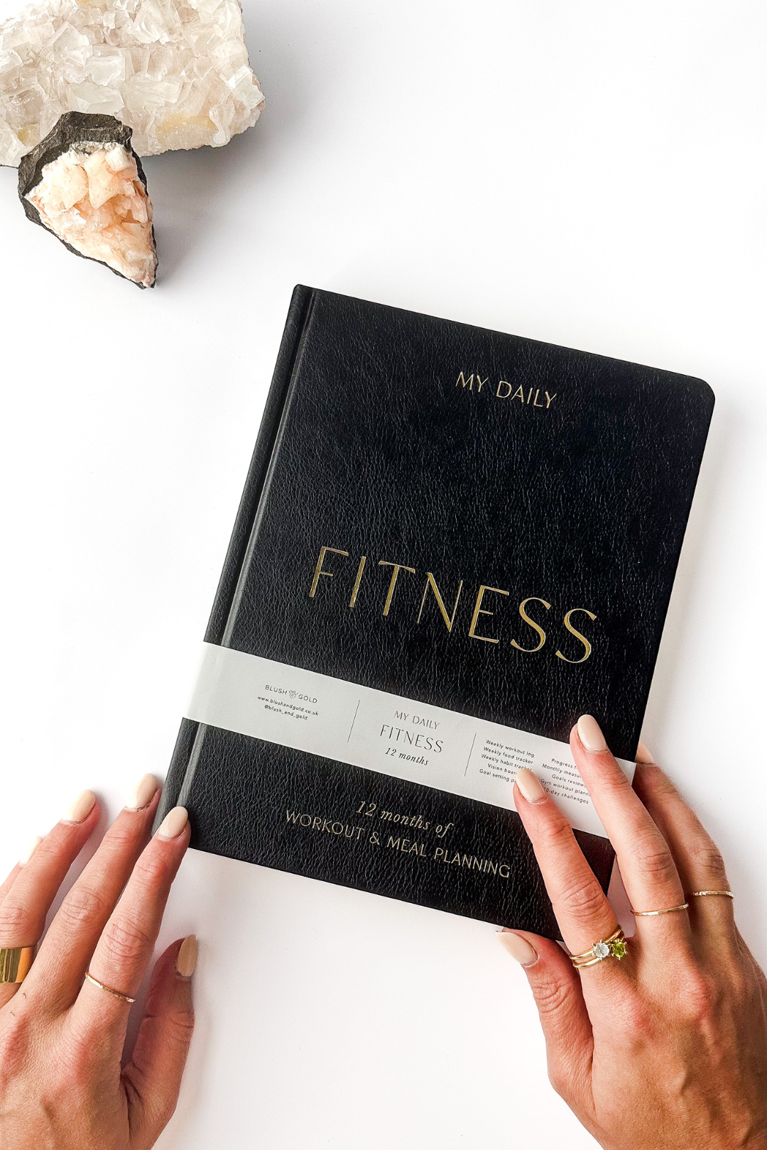 Stay on top of your fitness goals with this comprehensive planner. Track your workouts, plan your meals, and monitor your progress all in one convenient place. This Planner is from Blush and Gold and sold at Blackbird Designs.