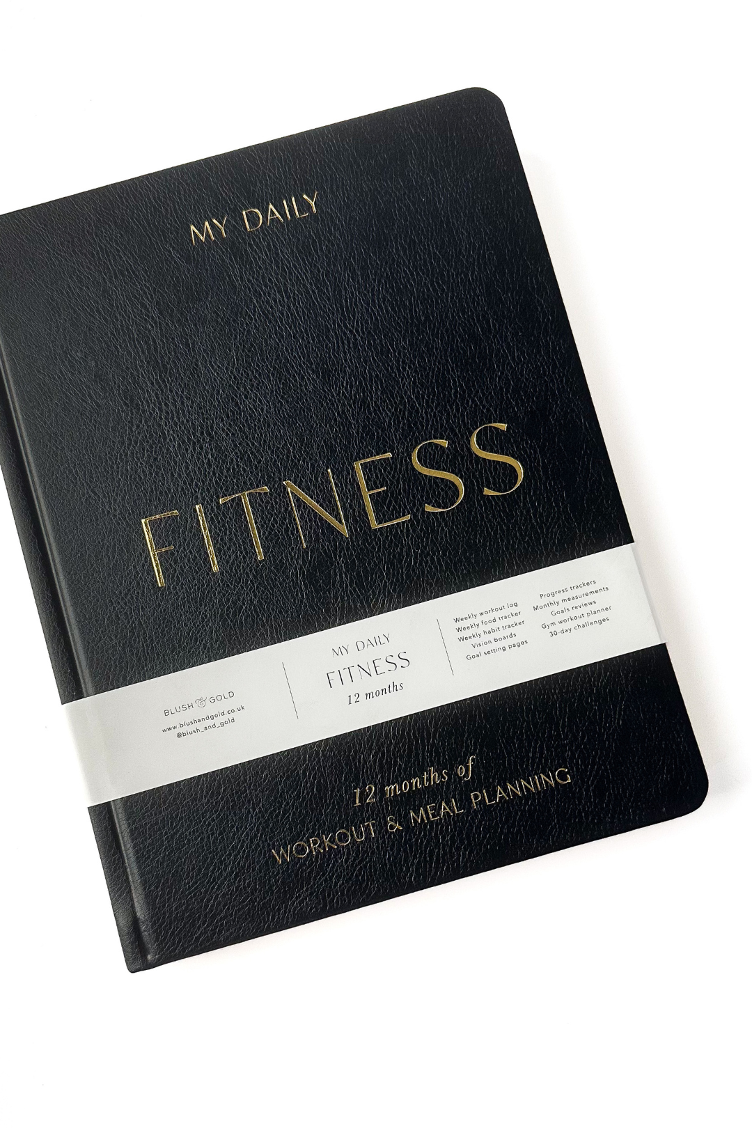 Stay on top of your fitness goals with this comprehensive planner. Track your workouts, plan your meals, and monitor your progress all in one convenient place. This Planner is from Blush and Gold and sold at Blackbird Designs.