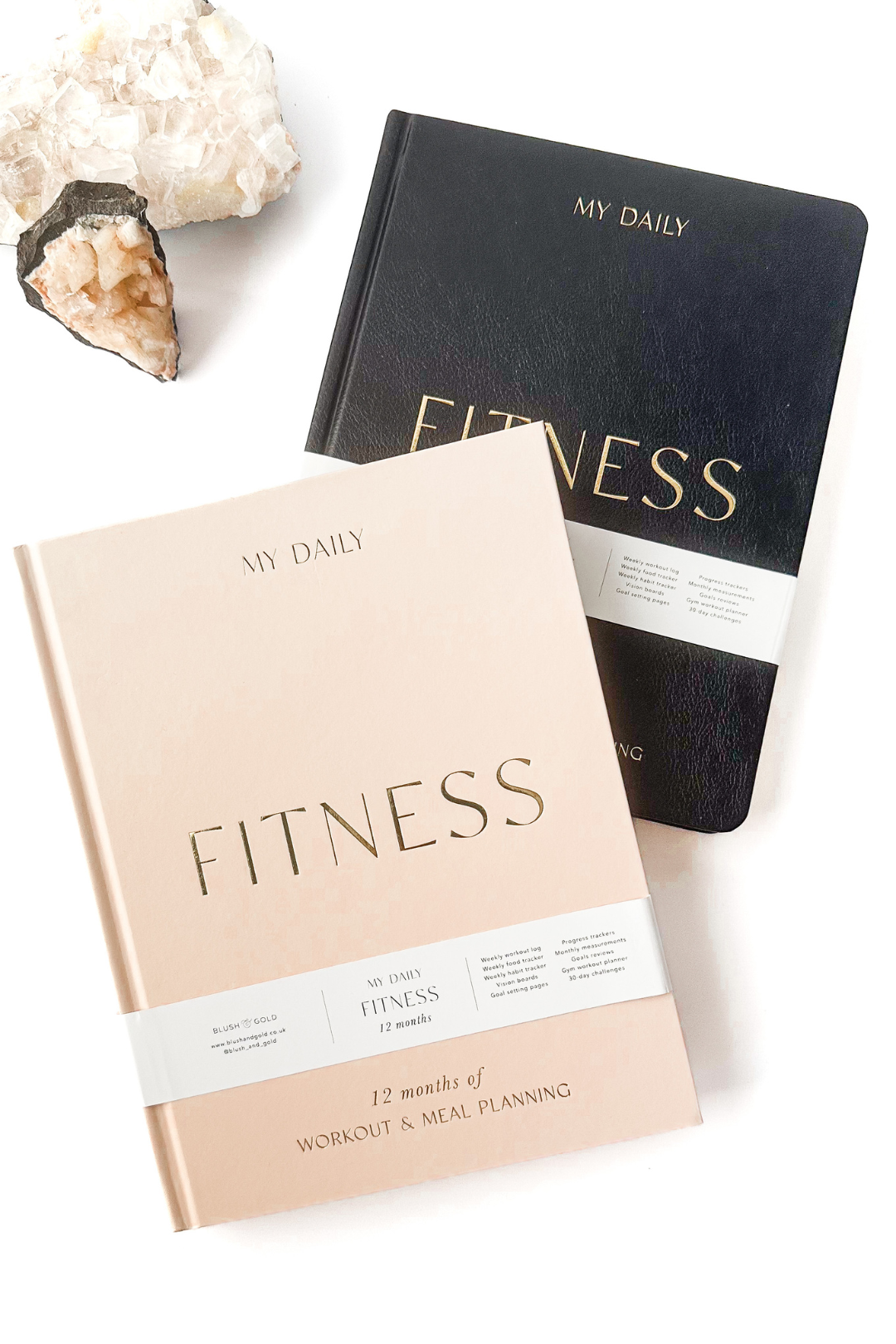 Stay on top of your fitness goals with this comprehensive planner. Track your workouts, plan your meals, and monitor your progress all in one convenient place. This Planner is from Blush and Gold and sold at Blackbird Designs.