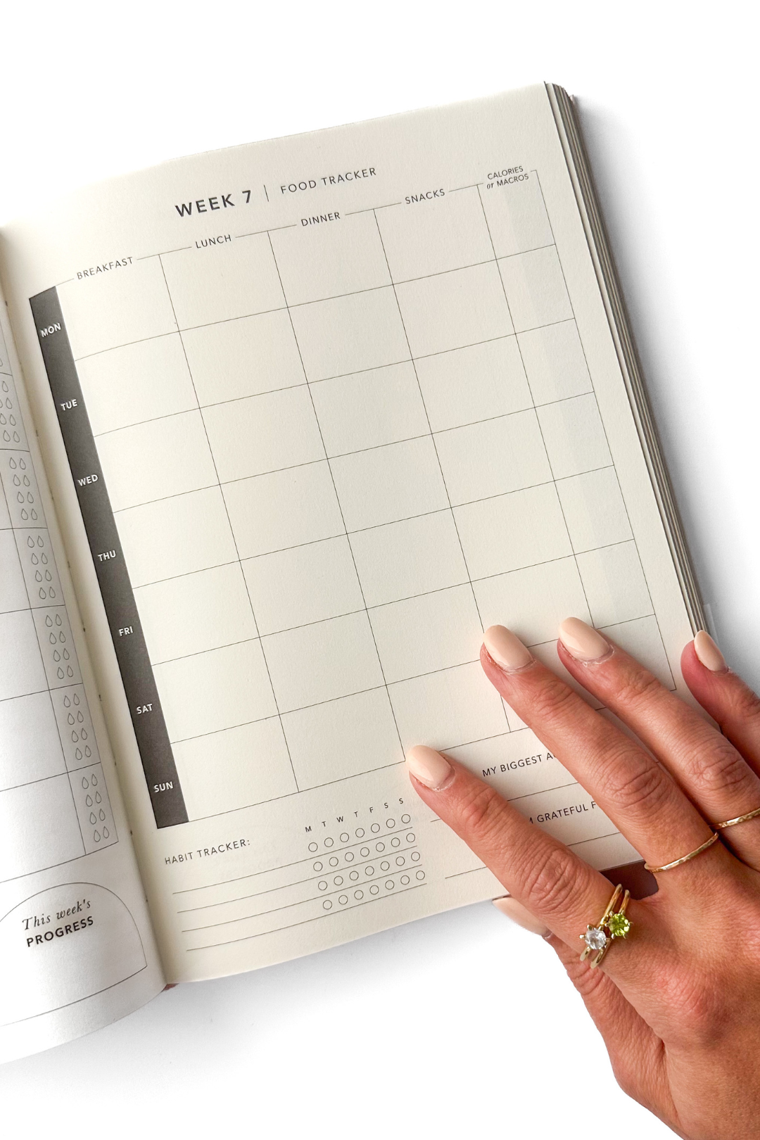 Stay on top of your fitness goals with this comprehensive planner. Track your workouts, plan your meals, and monitor your progress all in one convenient place. This Planner is from Blush and Gold and sold at Blackbird Designs.