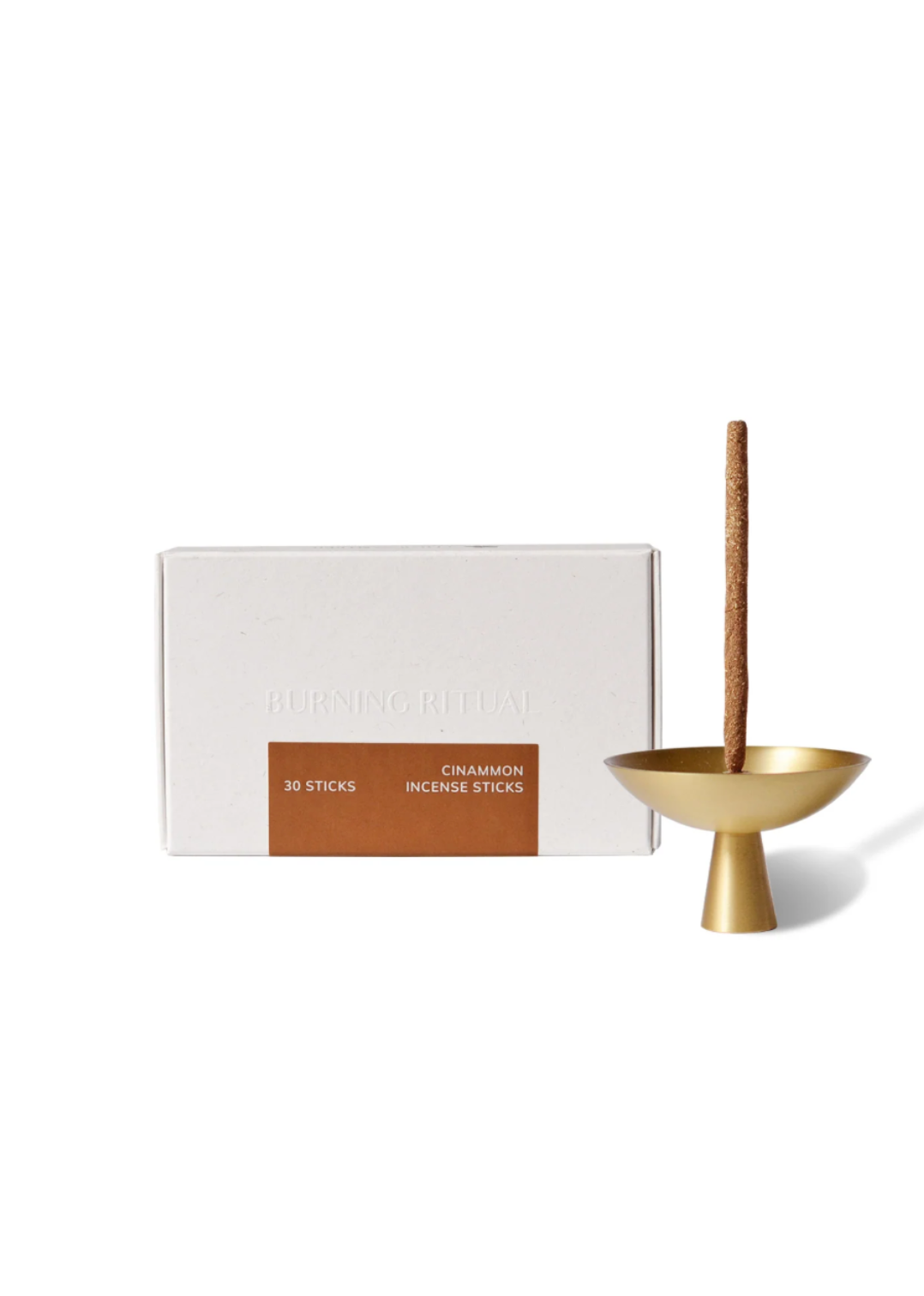 photo of our Cinnamon hand-rolled incense sticks set of 30 for love, peace, and prosperity.