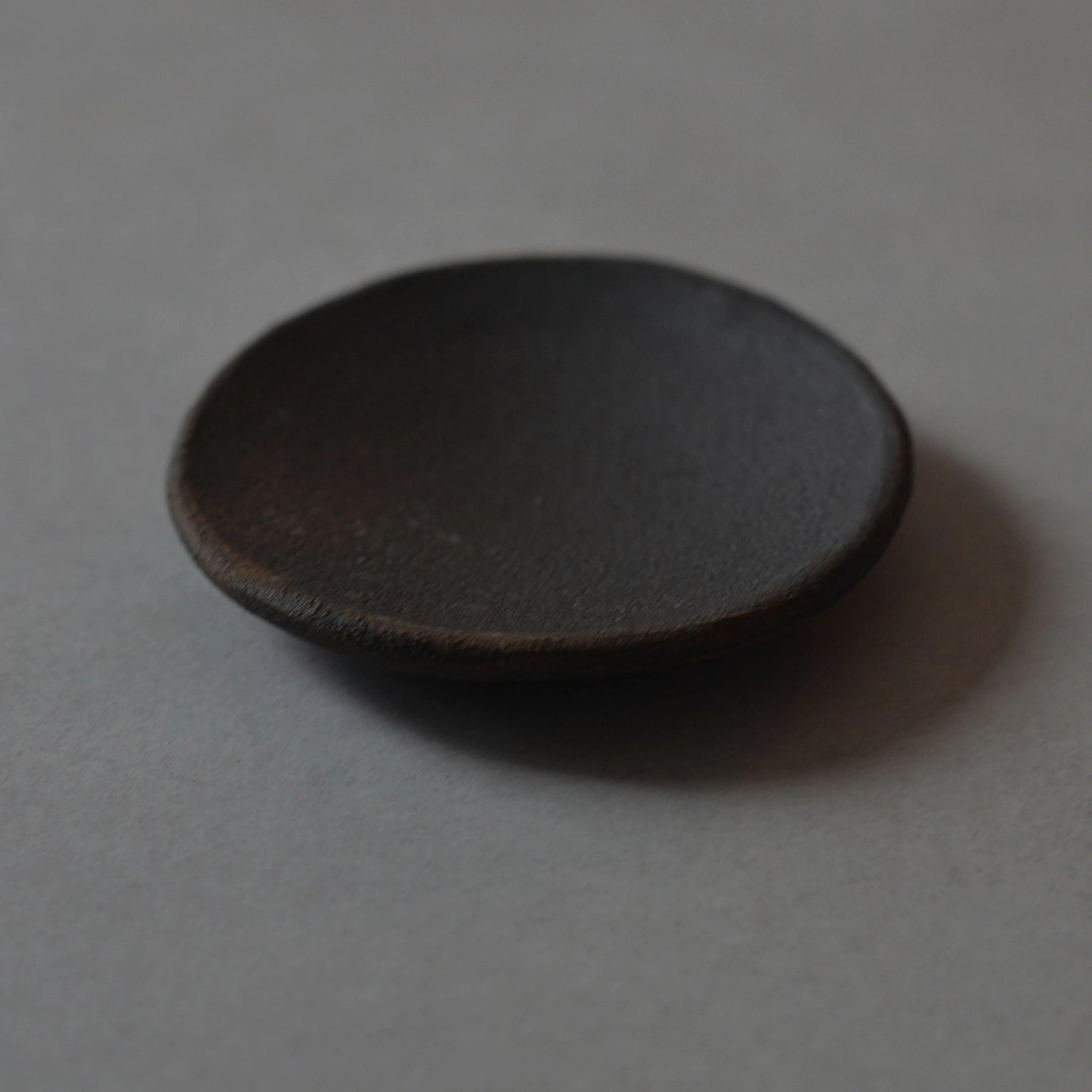 Black Raw Clay Incense Plate