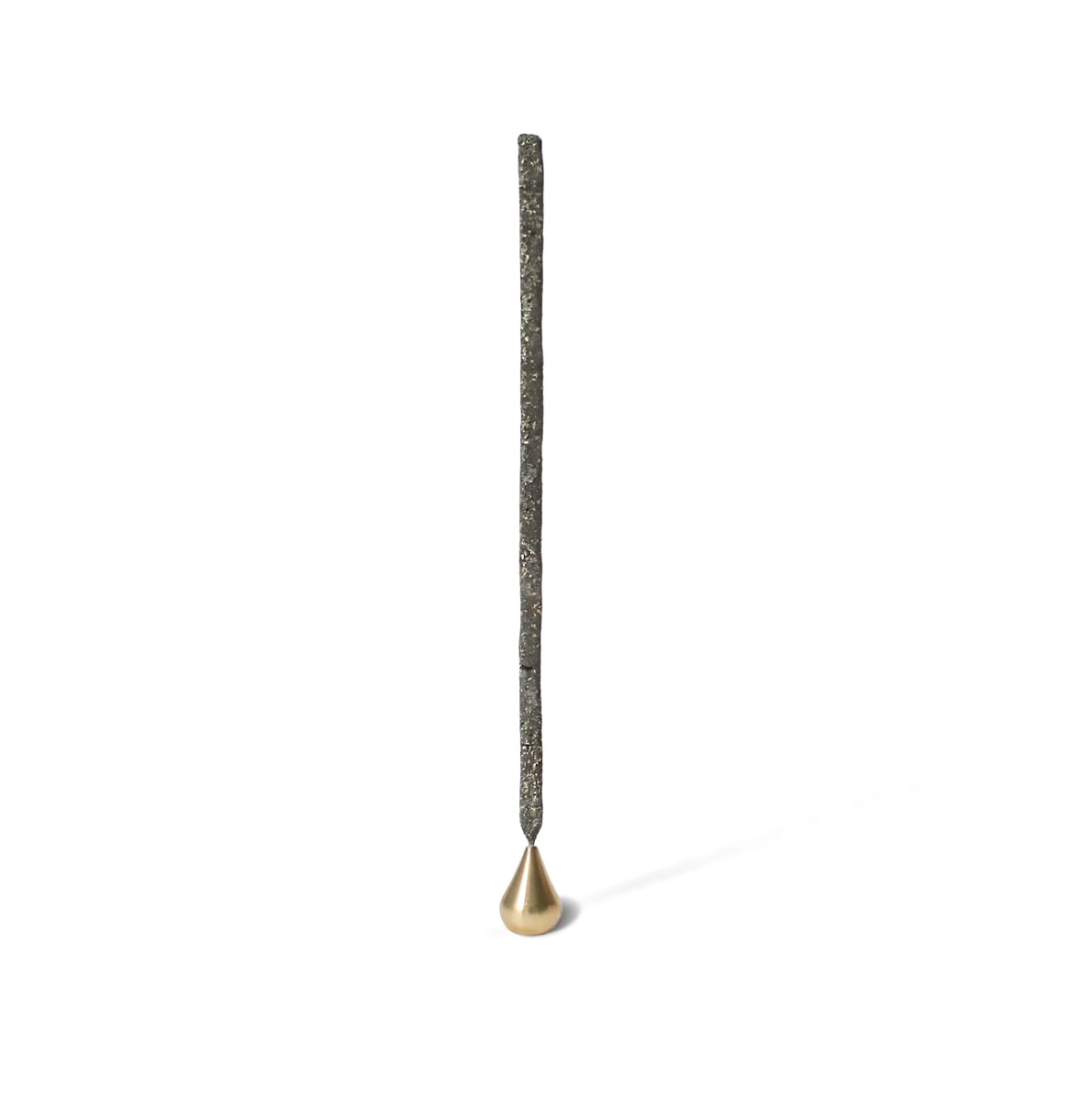 Tall Waterdrop Brass Incense Holder