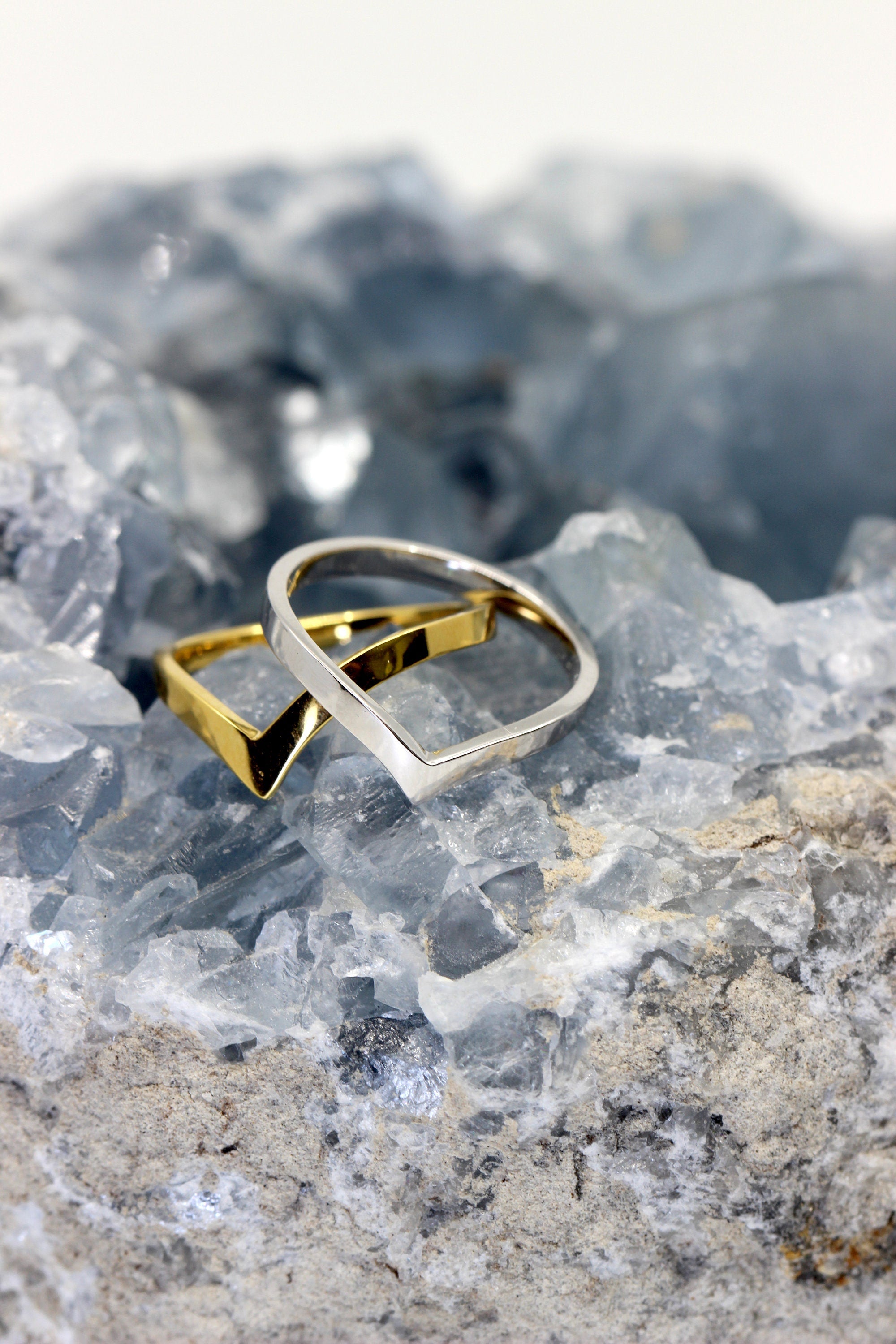 Chevron Wishbone Ring