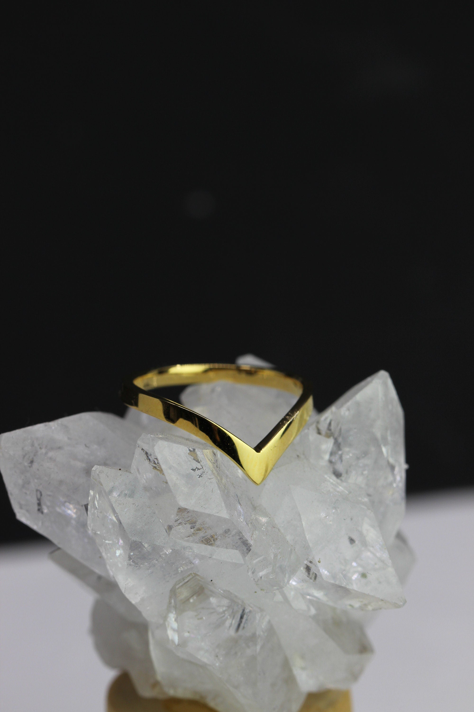 Chevron Wishbone Ring