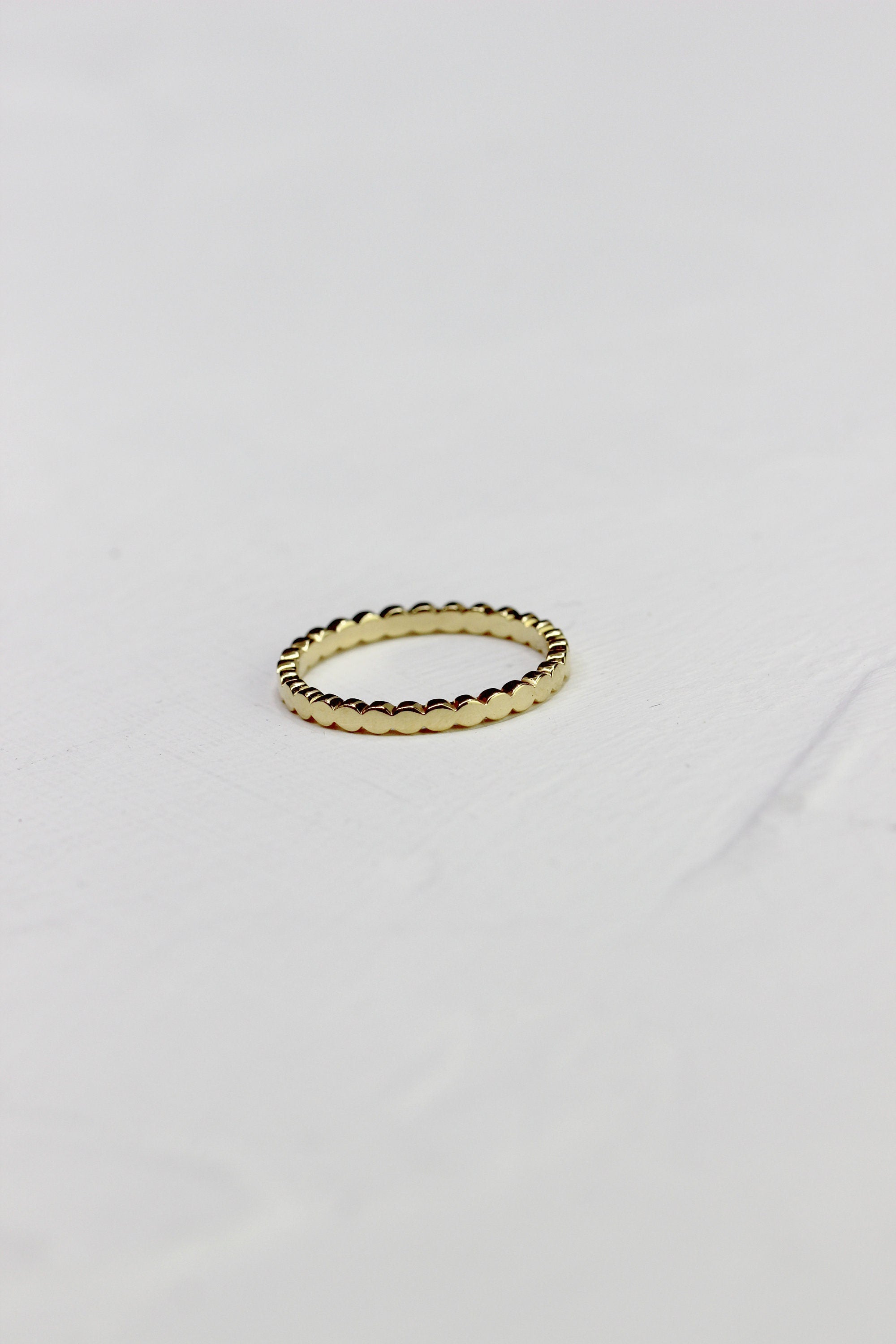 Stackable Flattened Bead Ring
