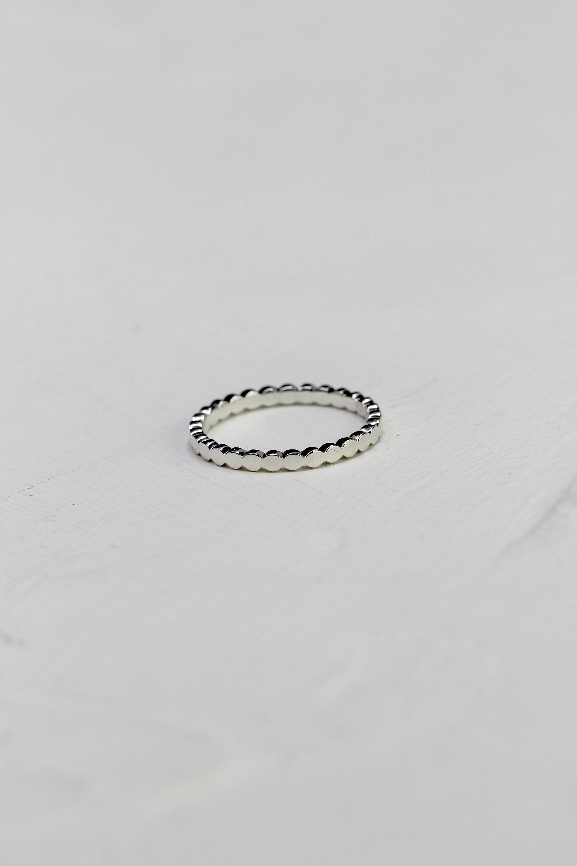 Stackable Flattened Bead Ring