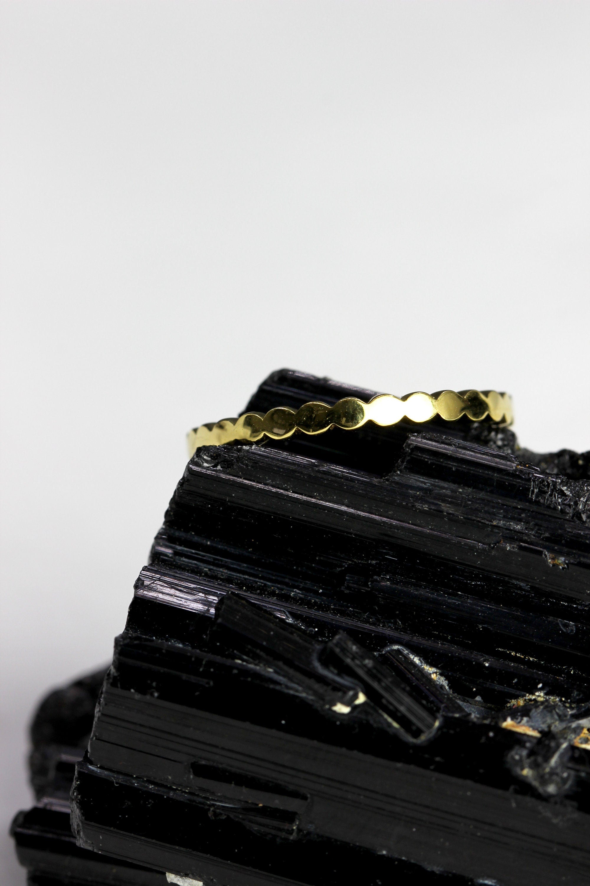 Stackable Flattened Bead Ring