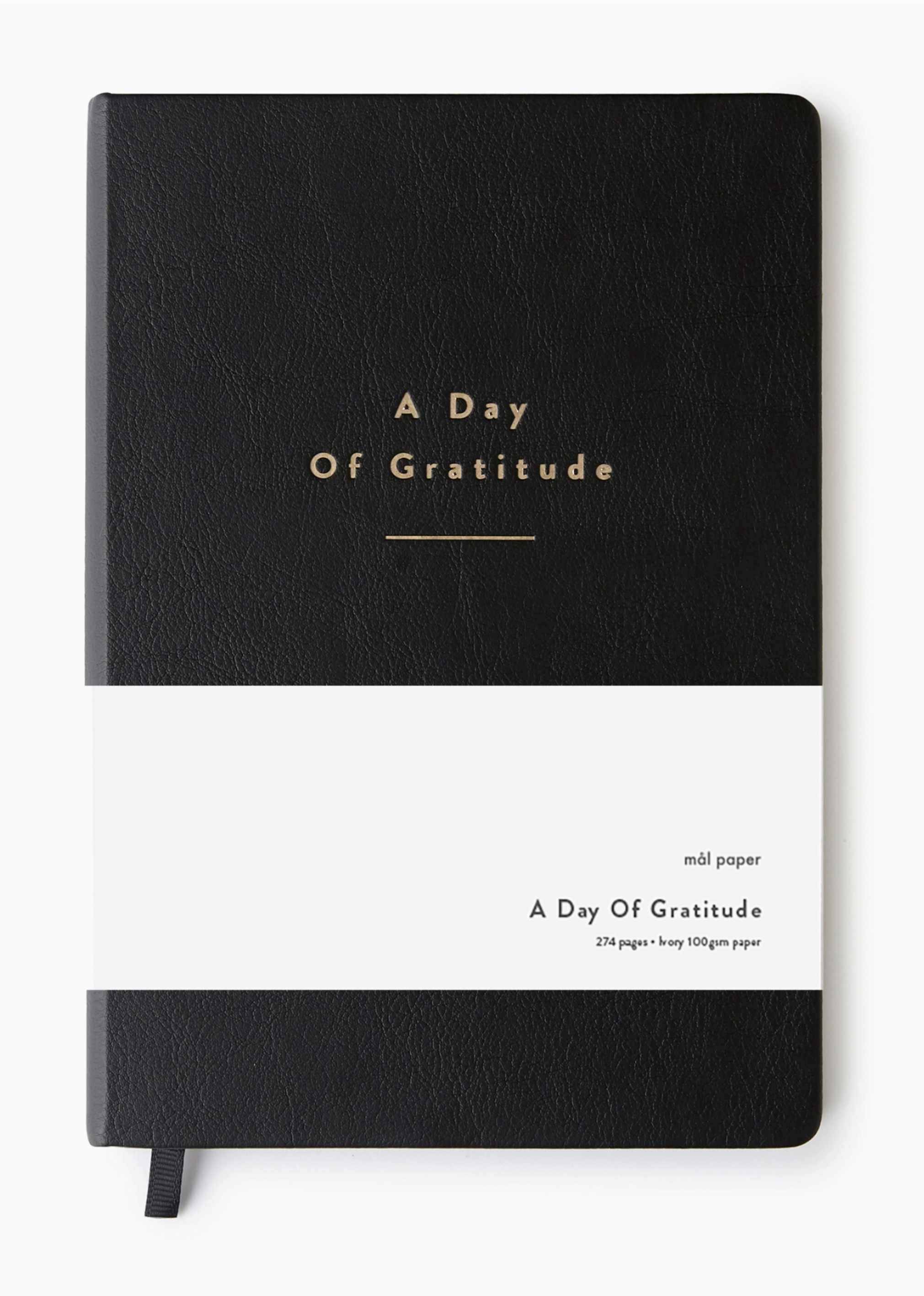 Photo of our black Daily reflection journal designed for women seeking balance and gratitude in everyday life.