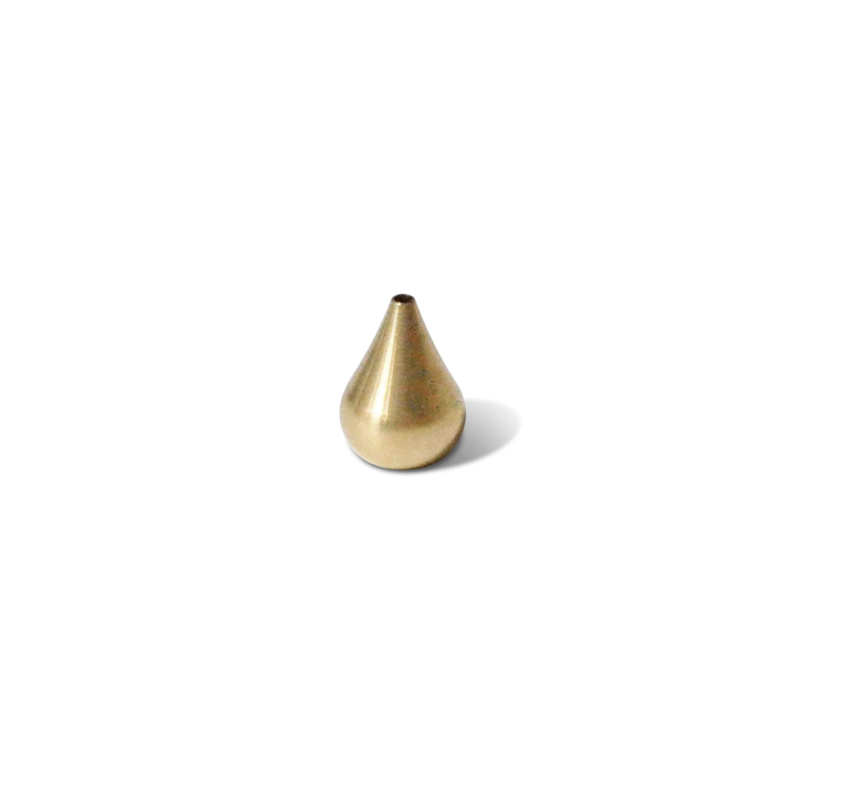 Tall Waterdrop Brass Incense Holder